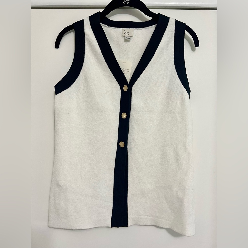Women's Button Sweater Vest - A New
Day